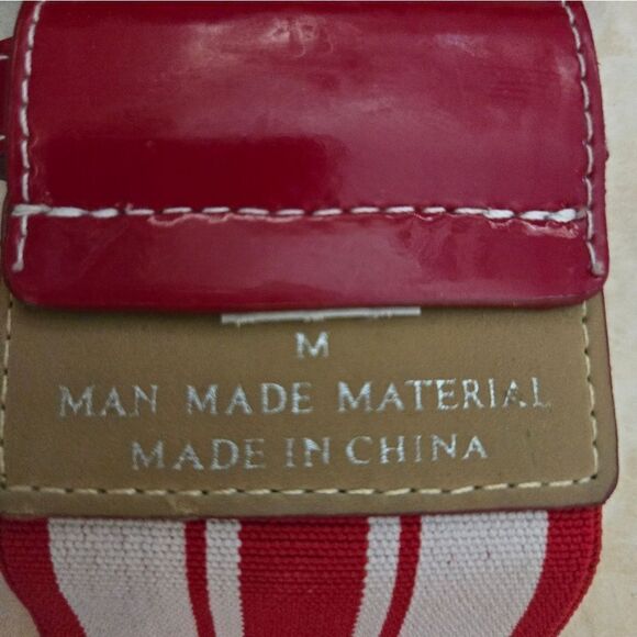 Express Red and White Women's Belt - Picture 8 of 8